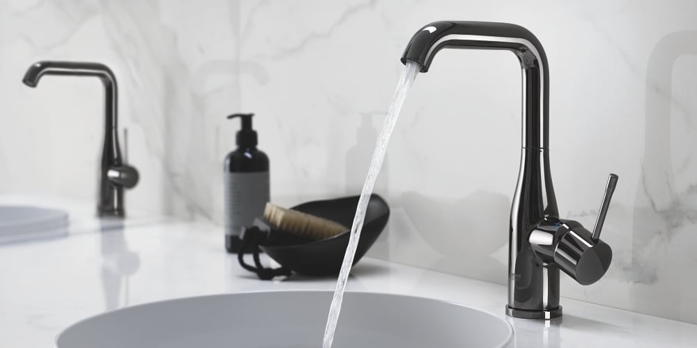 Grohe Essence Washbasin Faucet Hard Graphite